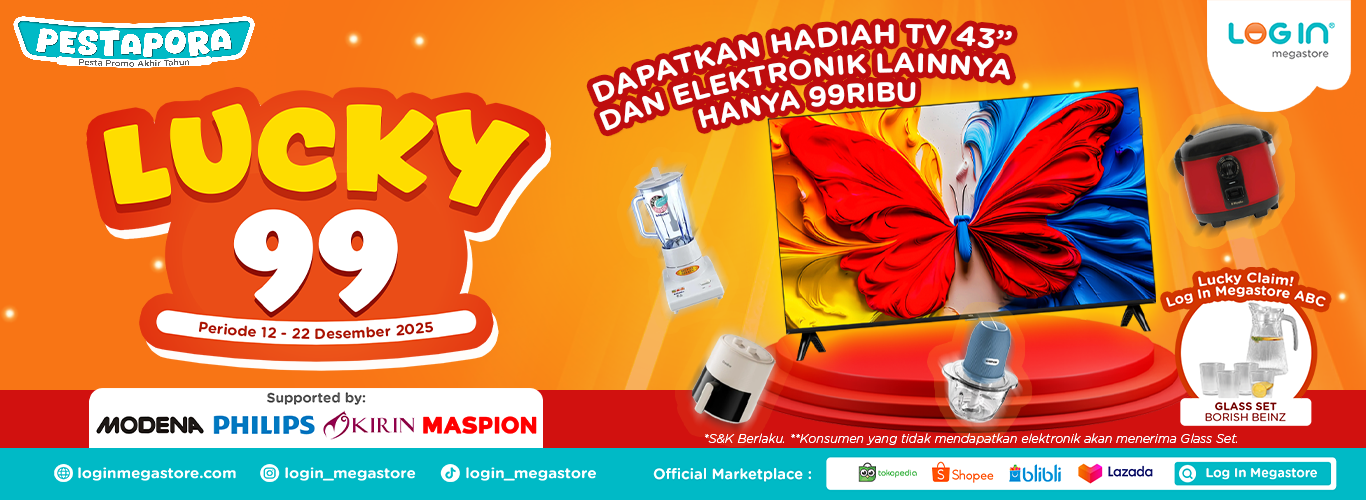 Banner Lucky 99 - Login Megastore